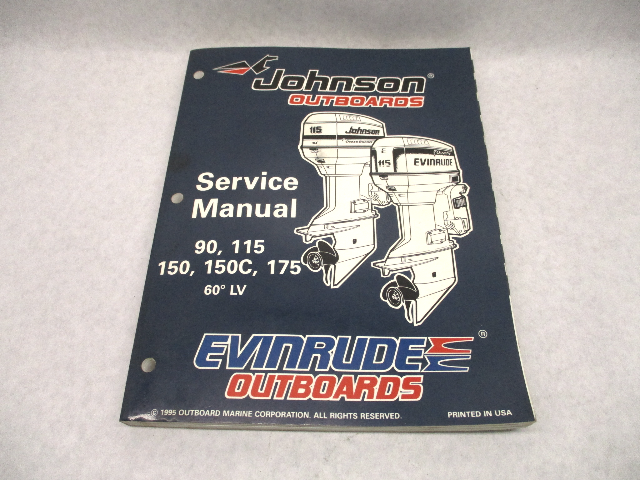 507127 Evinrude Johnson Outboard Service Repair Manual "ED" 90-175 HP 60 LV 1996