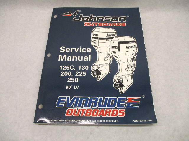 507128 Evinrude Johnson Outboard Service Repair Manual "ED" 125C-250 HP 90 LV 1996