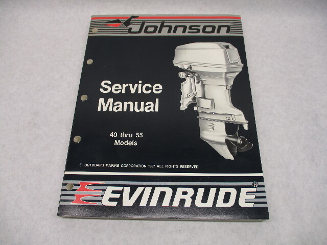 507661 1988 OMC Evinrude Johnson Outboard Service Repair Manual 40-55 CC Models