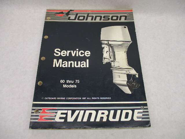 507662 Johnson Evinrude Outboard Service Repair Manual "CC" 60-75 HP 1988