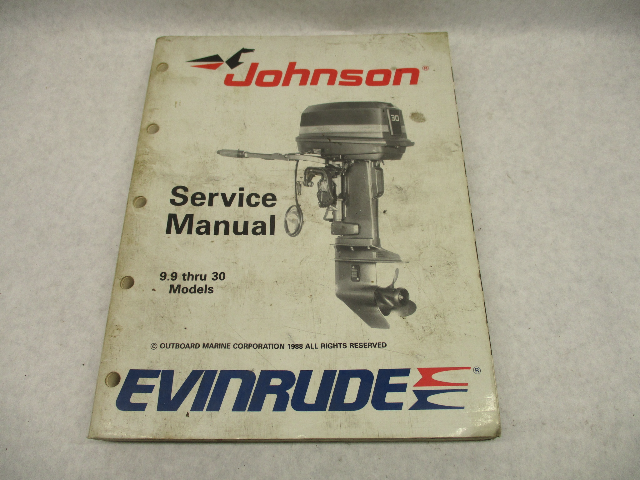 507754 1989 Evinrude Johnson Outboard Service Repair Manual 9.9-30 HP CE