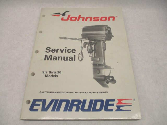 507754 1989 OMC Evinrude Johnson Outboard Service Repair Manual 9.9-30 HP CE