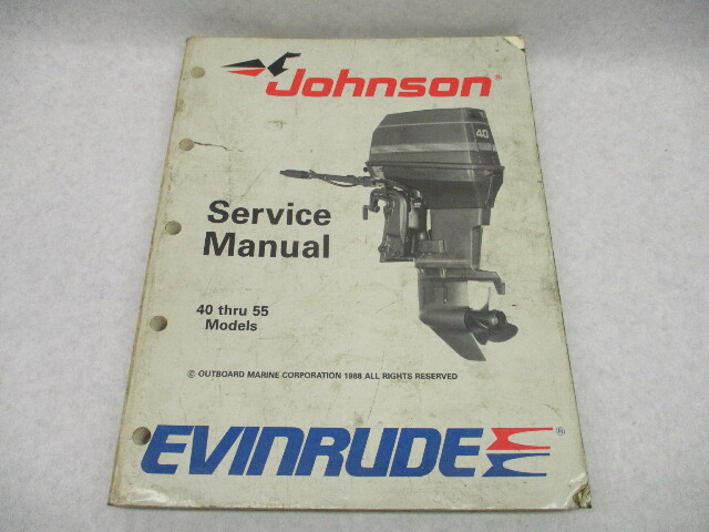 1989 Evinrude Johnson Outboard Service Repair Manual 40-55 HP CE