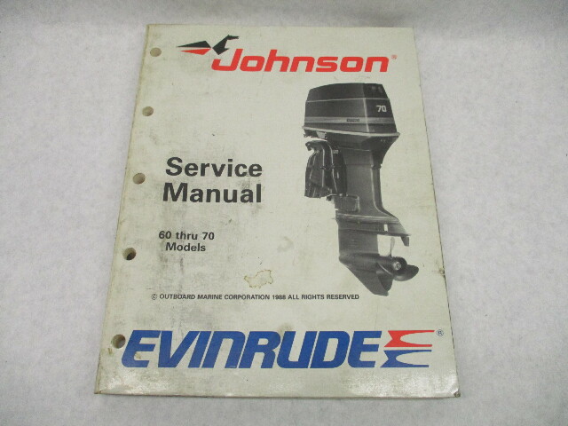 507756 1989 Evinrude Johnson Outboard Service Repair Manual 60-70 HP CE