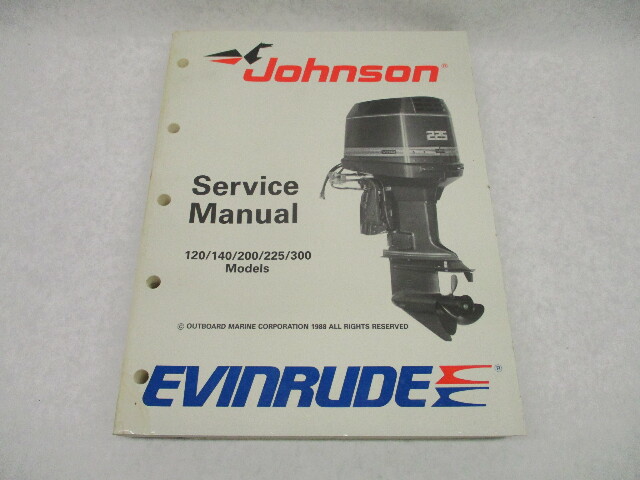 507758 1989 Evinrude Johnson Outboard Service Repair Manual 120-300 CE Loop V