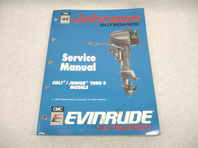507870 1990 OMC Evinrude Johnson Outboard Service Manual 3-8 HP ES Colt Junior