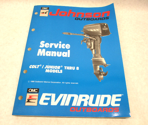 507870 1990 OMC Evinrude Johnson Outboard Service Manual 3-8 HP ES Colt Junior
