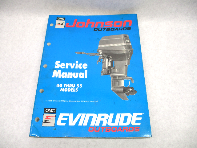 507872 1990 OMC Evinrude Johnson Outboard Service Repair Manual 40-55 HP ES