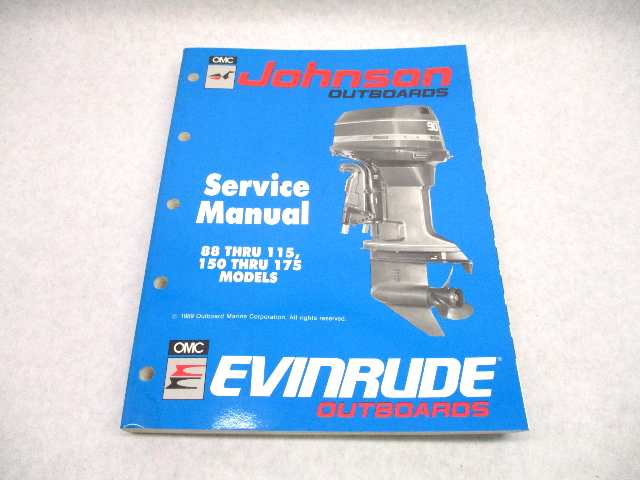 507874 1990 Evinrude Johnson Outboard Service Repair Manual 88-175 HP "ES" Cross V