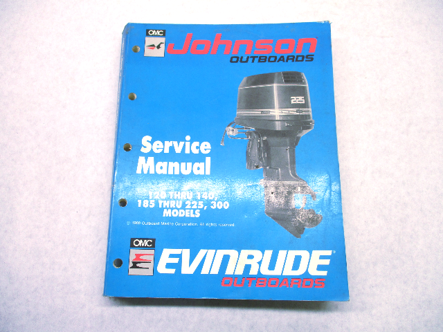 507875 1990 Evinrude Johnson Outboard Service Manual 120-300 HP "ES" Loop V