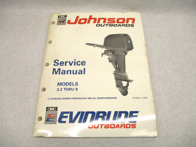 507945 1991 Johnson Evinrude 2.3-8 HP Outboard Service Repair Manual "EI"