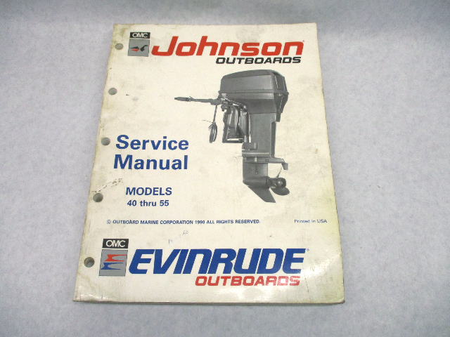 507947 Johnson Evinrude Outboard Service Repair Manual 40-55 HP "EI" 1991
