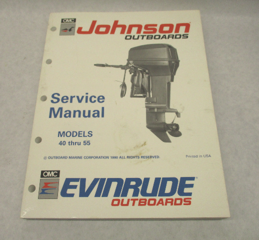 507947 OMC Johnson Evinrude Outboard Service Repair Manual 40-55 HP "EI" 1991