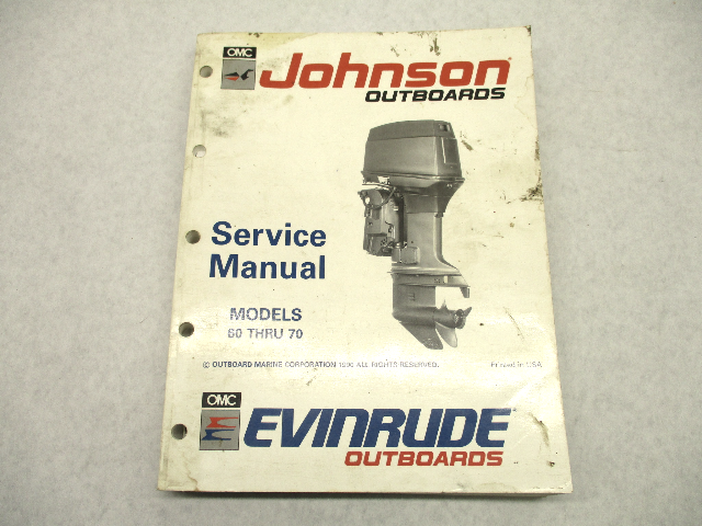 507948 Johnson Evinrude Outboard Service Manual 60-70 HP "EI" 1991