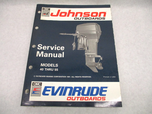 508143 Evinrude Johnson Outboard Service Repair Manual "EN" 40-55 HP 1992