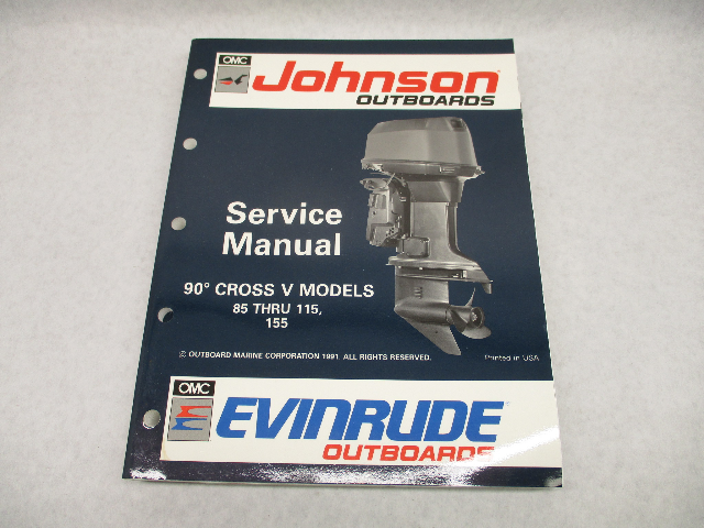 508145 Evinrude Johnson Outboard Service Repair Manual "EN" 85-115, 155 HP 1992