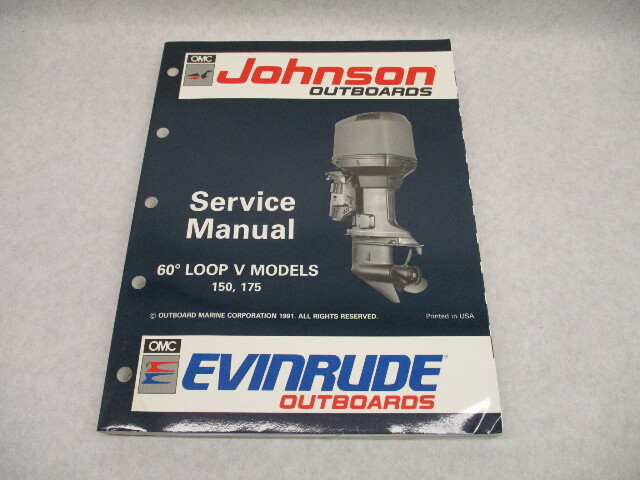 508146 Evinrude Johnson Outboard Service Repair Manual "EN"150 175 HP 1992