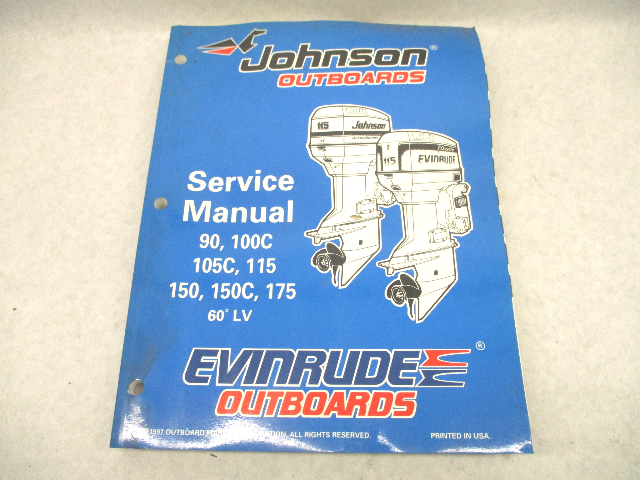 520210 1998 OMC Evinrude Johnson Outboard Service Repair Manual EC 90-175 HP 60 LV