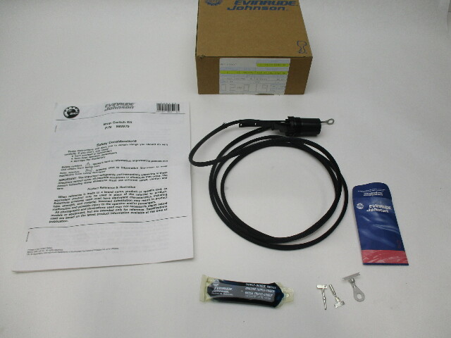 Evinrude/Johnson/OMC Kill Stop Switch Kit Tiller Steering Handle 583975 398744