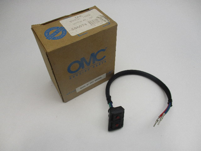 0586074 Evinrude Johnson Outboard Lower Cowl Trim & Tilt Switch