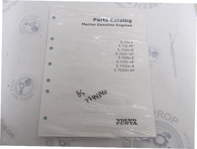 7744840 2005 Volvo Penta Parts Catalog 5.7L Marine Gasoline Engines