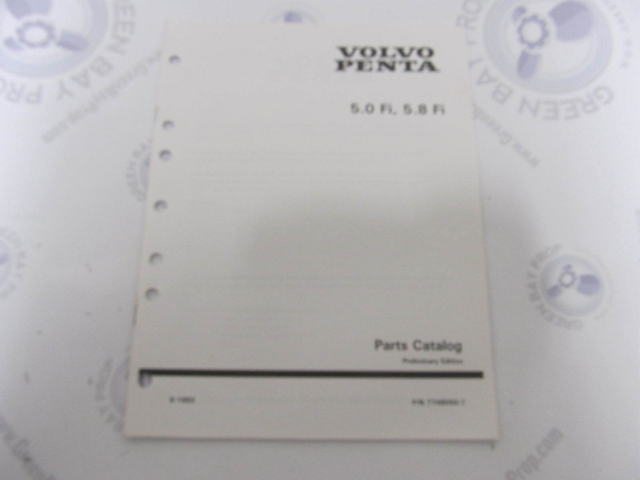 7748050-7 Volvo Penta Stern Drive Parts Catalog 5.0 & 5.8 Fi Prelim Edition