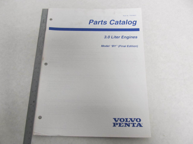 7797490-5 Volvo Penta Stern Drive Parts Catalog "BY" 3.0L