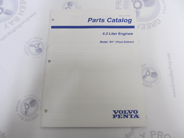 7797500-1 Volvo Penta Stern Drive Parts Catalog 4.3L "BY"
