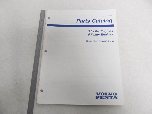 7797510-0 Volvo Penta Stern Drive Parts Catalog "BY" 5.0L 5.7L