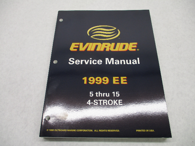 787022 OMC 1999 Evinrude Outboard Service Repair Manual 5-15 HP 4-Stroke "EE"