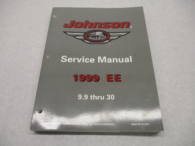 787028 OMC 1999 Johnson Outboard Service Repair Manual 9.9-30 HP "EE"