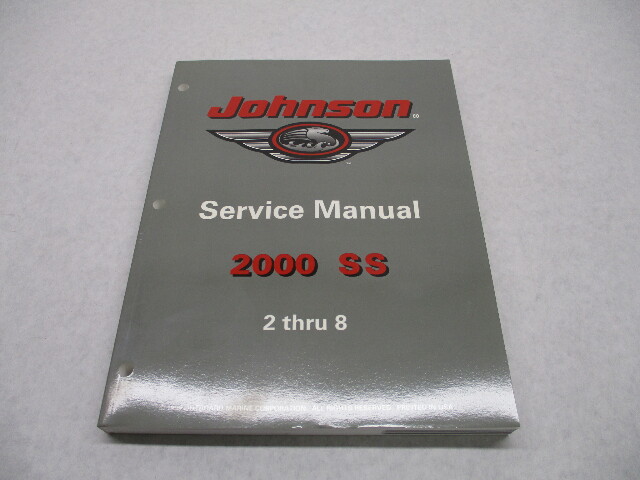 787066 OMC 2000 Johnson Outboard Service Repair Manual 2-8 HP SS