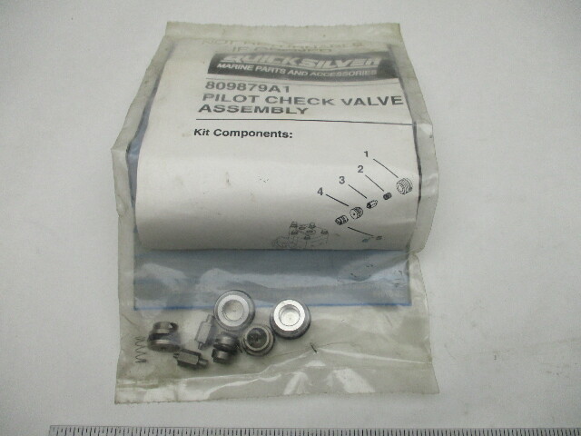 809879A1 Pilot Check Valve Poppet Kit Fits Mercury Mariner Force Outboards