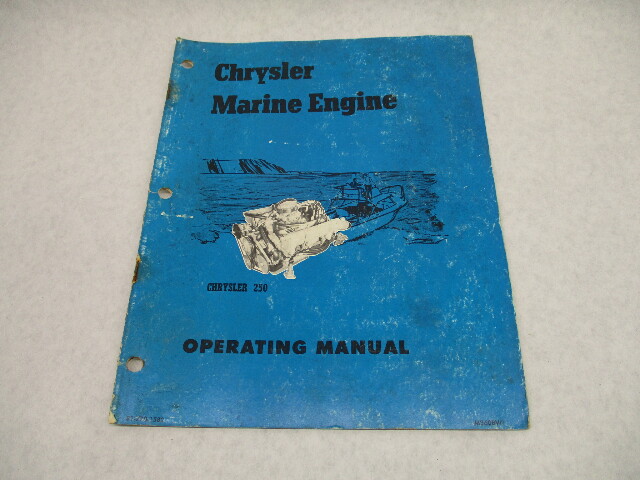 Owner's Operating Manual for Chrysler 250 Marine Engine