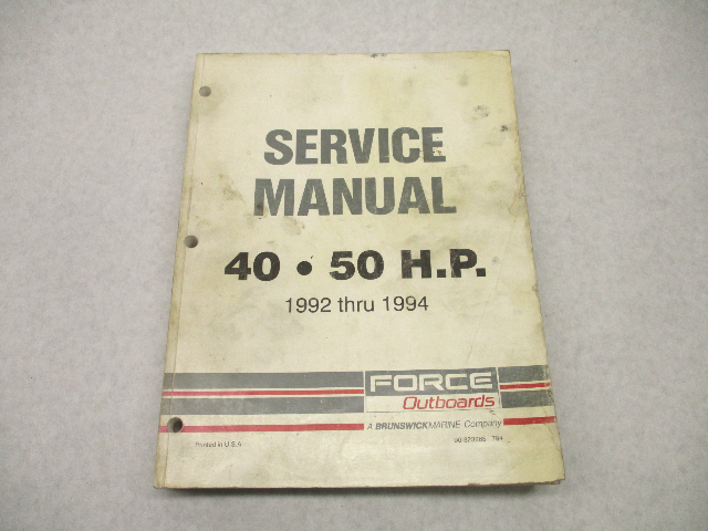 90-823265 Outboard Service Repair Manual for Force 1992-1994 40-50 HP
