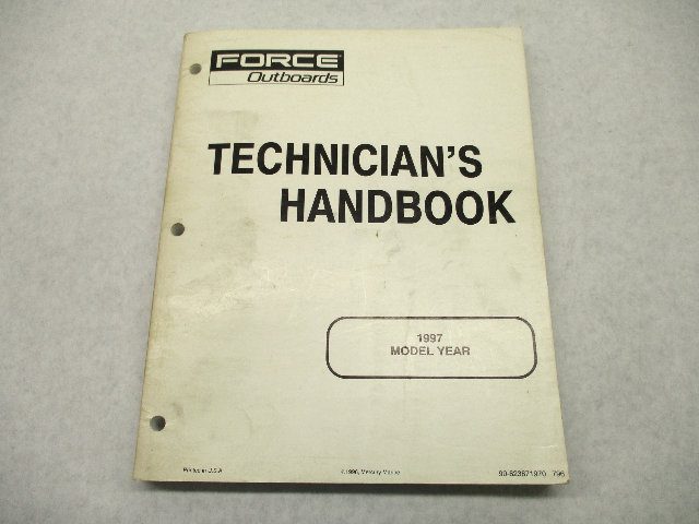 90-823871970 796 Force Outboard Technicians Handbook Manual 1997