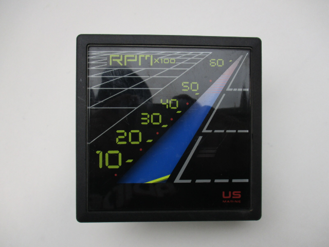 US Marine Square 6k Tach Tachometer 1980s Bayliner Capri OMC 4 Cyl 120 Only