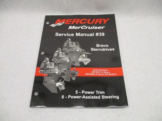 90-865612050 2006 Mercruiser #39 Bravo Service Repair Manual Power Trim Steering
