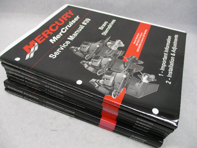 2008 Mercury Mercruiser #39 Service Manual Complete Set Bravo Sterndrives