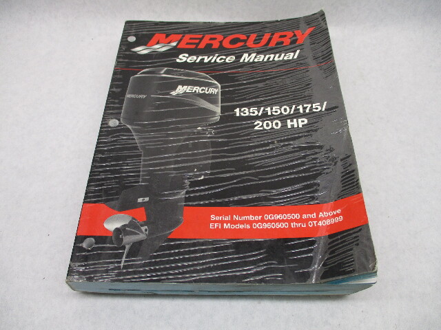 878079R01 02 Mercury Mariner Outboard Service Repair Manual 135 150 175 200 HP