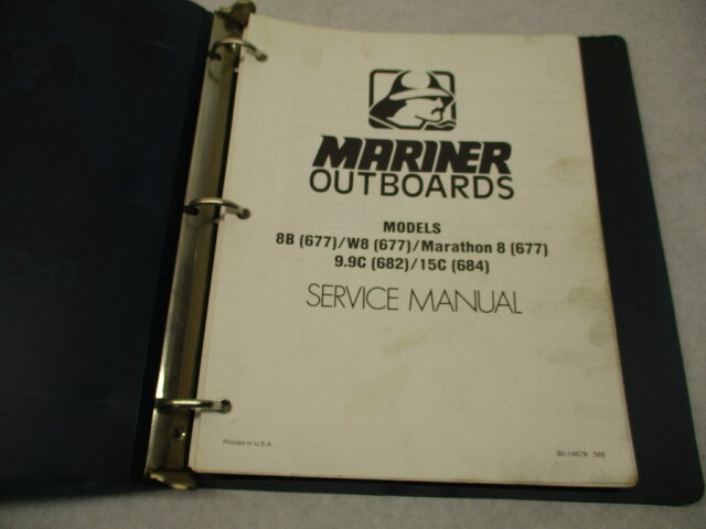 90-14679 386 Outboard Service Repair Manual for Mariner Models 8B W8 9.9C 15C