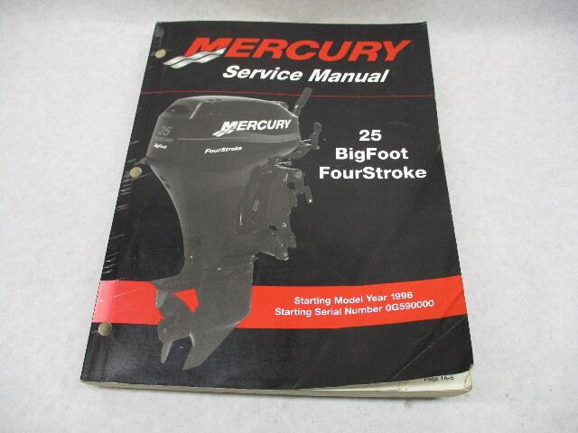 854785R2 2001 Mercury Outboard Service Manual 25 BigFoot FourStroke 98-01