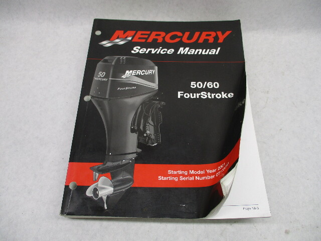 90-858896 2001 Mercury Outboard Service Repair Manual 50/60 HP 4-Stroke