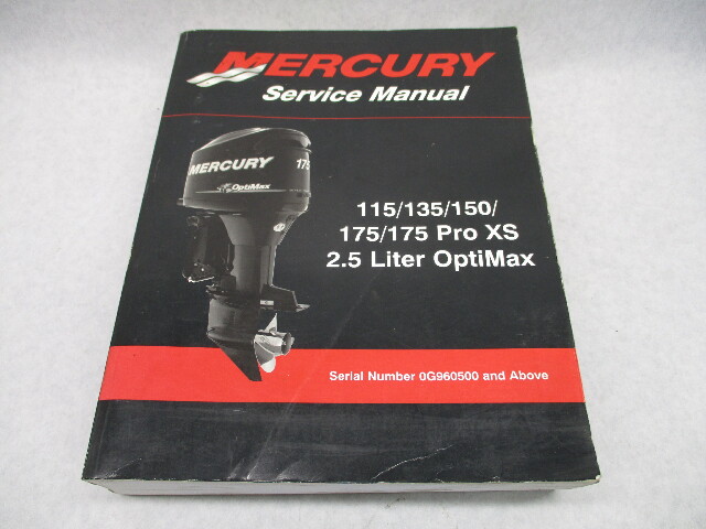 859494R02 2009 Mercury Outboard Service Manual 115-175 HP Pro XS 2.5 Optimax