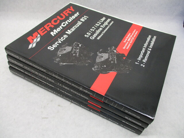 2009 Mercury Mercruiser #31 Service Manual Complete Set 5.0-6.2L Gasoline Engines