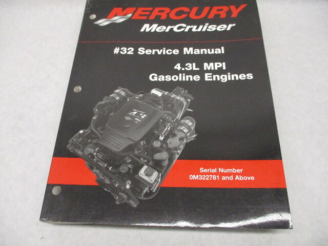 90-864261 2001 Mercury Mercruiser Gas Engines #32 Service Repair Manual 4.3L MPI