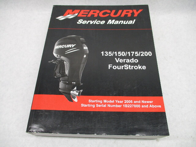 90-897928T01 2009 Mercury Outboard Service Repair Manual 135-175 Verado 4-Stroke