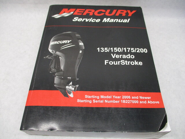 90-897928T01 2009 Mercury Outboard Service Repair Manual 135-175 Verado 4Stroke