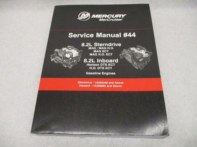 90-8M0081787 2013 Mercury Mercruiser Gasoline Engine #44 Service Manual 8.2L