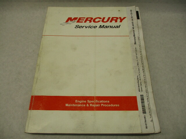 817643R1 1996 Mercury Mariner Outboard Service Repair Manual 50-60 HP 45 Jet
